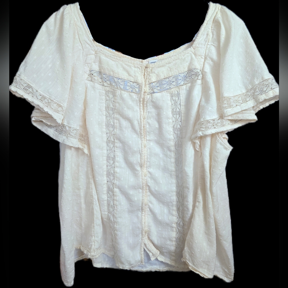Old Navy Peasant-style Cotton Blouse